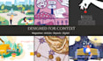 create professional editorial illustrations
