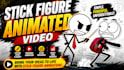 create ai stickman animation, stick figure explainer videos