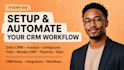 setup zoho CRM hubspot gohighlevel trello monday CRM pipedrive slack integration