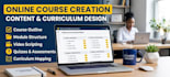 create online course content, course curriculum, and online course upload