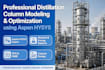 model and optimize chemical distillation colums using aspen hysys
