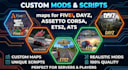 create custom mods, scripts, maps for fivem, dayz, assetto corsa, ets2, ats