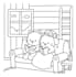 create kawai outline for coloring book