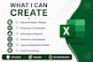 create accurate excel payroll, timesheet and salary sheets