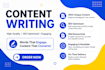 research your topic and write high quality SEO blog content