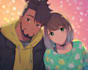 draw anime couple illustration