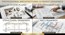 draw, redraw 2d floor plan, adu architectural, structural and mep permit drawing