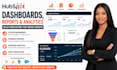 build hubspot dashboards, reports, analytics and sales forecasting