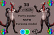 create a custom furry vrchat avatar vrc avatar fursona 3d model unity avi