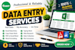 do excel data entry and PDF to excel