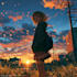 create anime style album cover