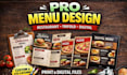 design restaurant food menu design cafe menu design digital menu design