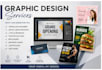 create a graphic design and house design