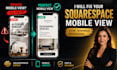 fix squarespace fluid engine mobile view, image overlap, and custom font CSS