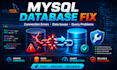 fix PHP mysql website bugs errors and database issues