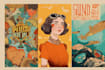 create a vintage wedding illustration poster design