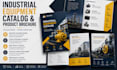 design industrial equipment catalog and product brochure