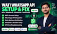 setup fix wati whatsapp business api integration meta business verification
