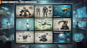 create an mecha, gundam, and robot design