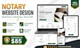 design notary website mobile notary website with appointment booking