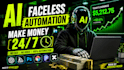 design viral ai faceless youtube thumbnail for automation