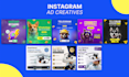 design facebook ad creative,instagram post,meta ads creative or ad image
