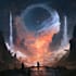 create cinematic fantasy music cover artwork