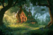 make a professionally made background cartoon illustration