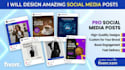 design eye catching social media posts and visuals