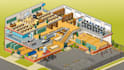 do isometric tileset isometric tilemap 2d game map   game asset, icon, game tile