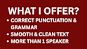 provide accurate english transcription