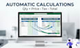 create an automated excel invoice template with auto calculations