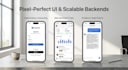 build a custom mobile app with react native or flutter