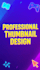 design eye catching fiverr and youtube thumbnail