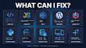 fix bugs, errors and add features to your website