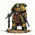 draw your warhammer 40k character in grimdark style