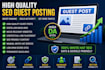 do high quality SEO guest posting and premium backlinks