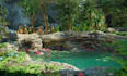 stylized 3d game environment modular open world map unity urp, ue5 level design