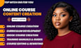 create online course, curriculum development, course content, and ebook course