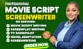 write movie script writing screenwriting youtube novel adaptation screenplay