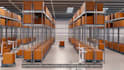 create 3d amr warehouse automation and material flow simulation