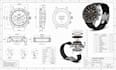 create custom 3d watch cad model with manufacturing ready technical drawing