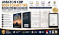 amazon kdp book formatting, paperback formatting, kindle ebook interior design
