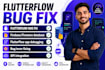 fix your flutterflow bugs, firebase errors, and api issues