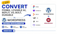 convert figma lovable ai replit v0 bolt durable to wordpress with elementor