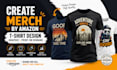 create merch by amazon tshirt design graphic  print on demand