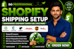 do shopify shipstation, easyship, shippo, dhl, ups, shipping setup, shipping api