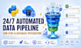do python web scraping, data extraction and lead generation automation