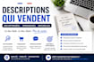 write SEO optimized french product descriptions