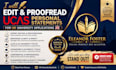 edit and proofread ucas personal statements for UK university applications